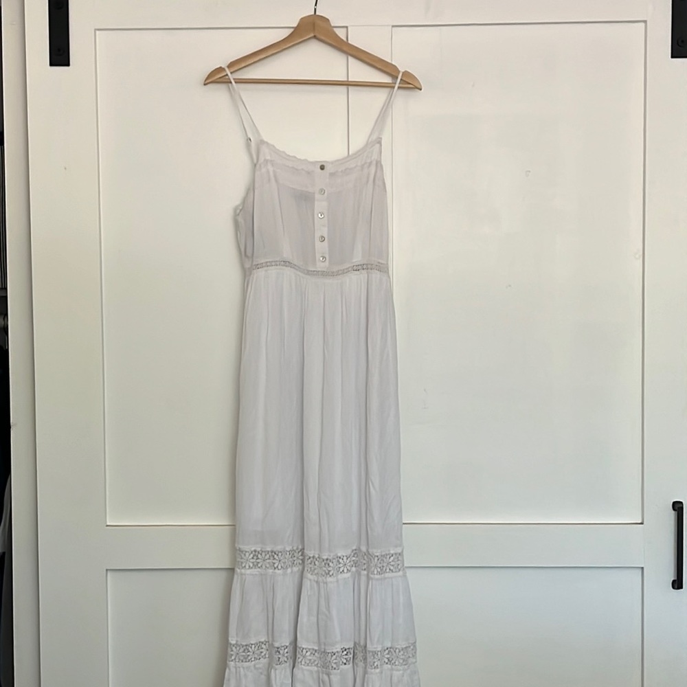 White Boho Maxi dress